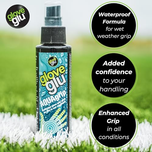 gloveglu AQUAgrip Goalkeeper Glove Spray 120ml - Perfect for Goalkeeping Gloves in Wet Conditions