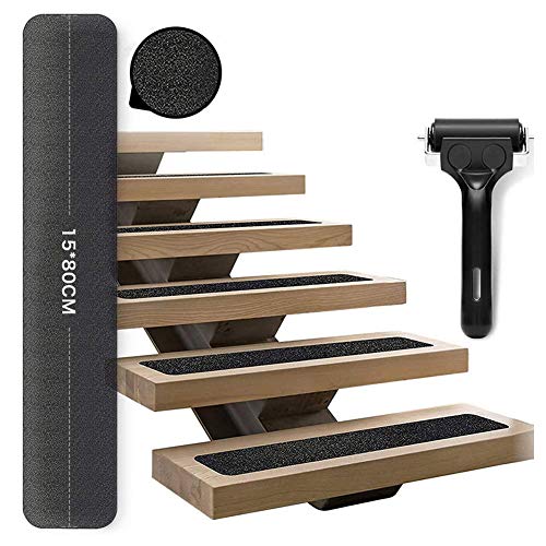 casa pura Lot de 15 marchettes d'escalier Tapis a Pois | Qualité Allemande | Tapis Poil Ras