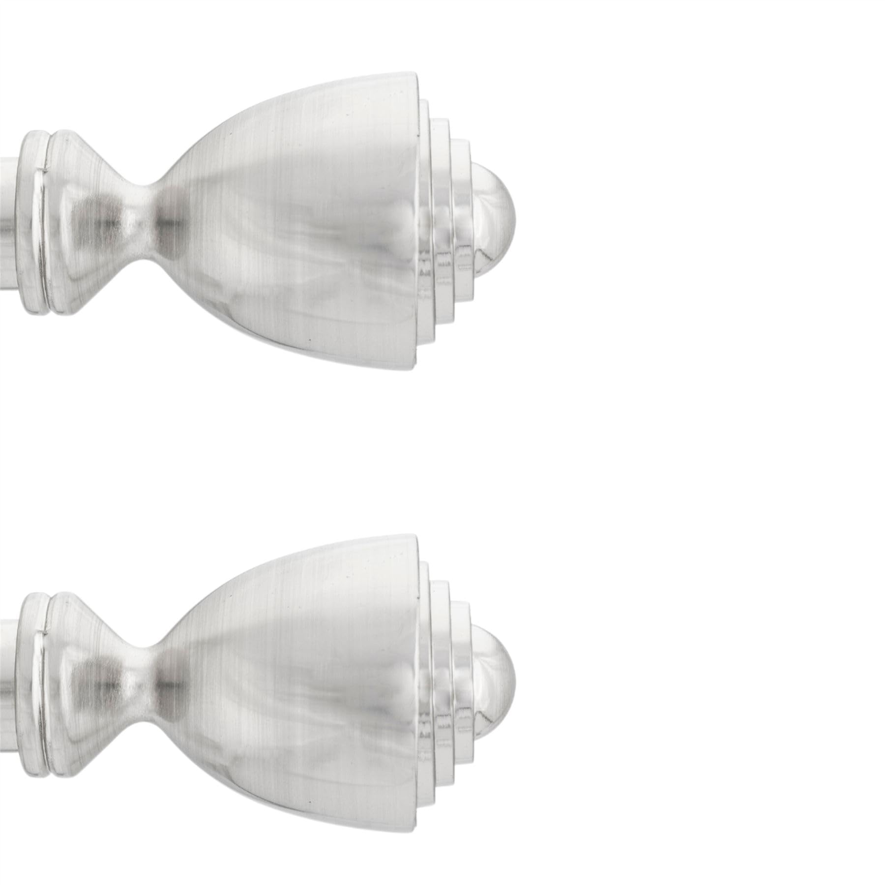 IANPAV Curtain Rod Pole Finials Avantii - 25 mm Inox - Durable Metal Construction - Pair
