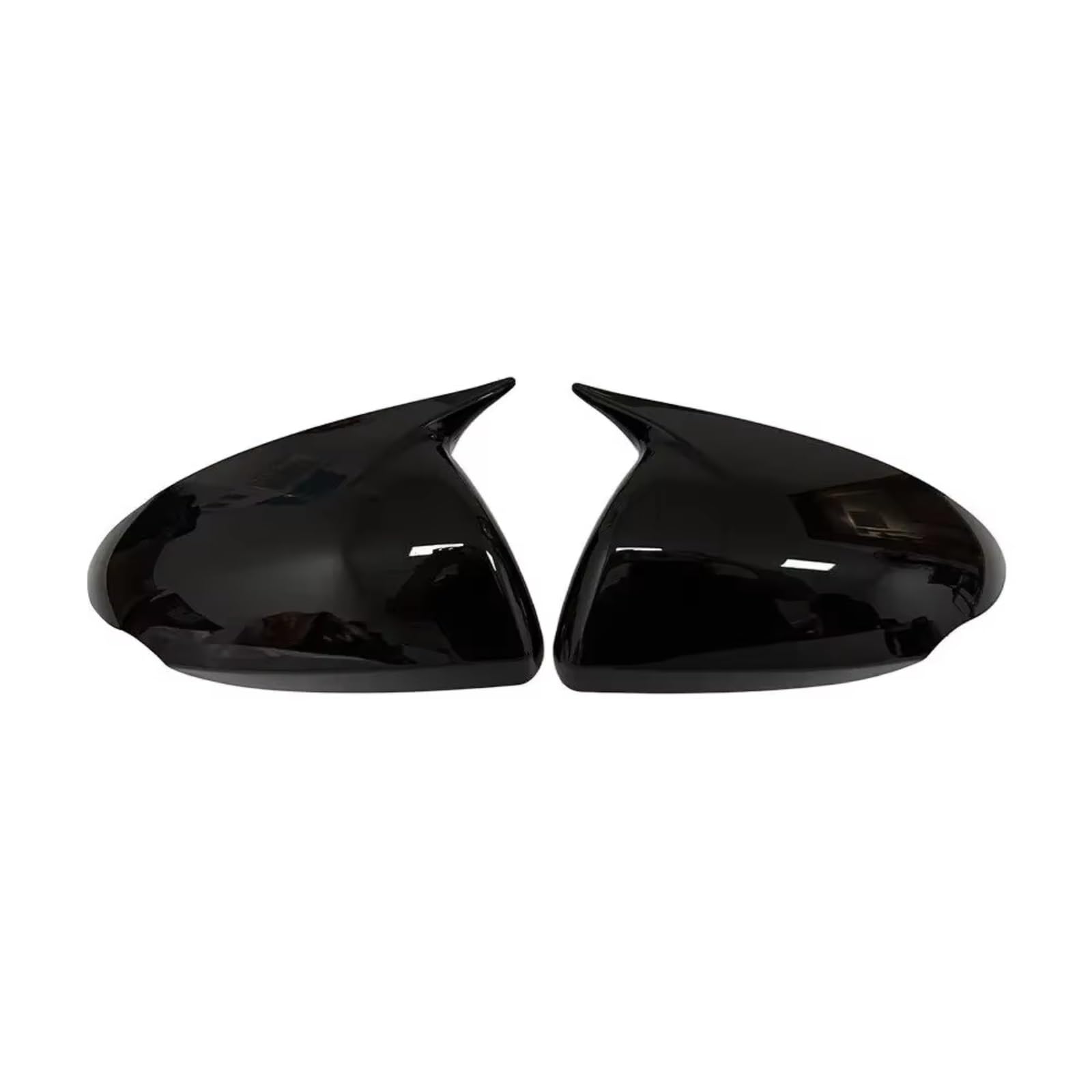 for Hyundai for Ioniq 2016-2022 ABS Car Rearview Side Mirror Cover Wing Cap Door Housing Shell Trim Sticker Car Rearview Mirror Shells Side(Gloss Black)