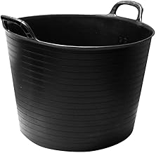 Kingfisher TUBB42 Black 42L Tub, Transparent, 45 x 39 x 48 cm
