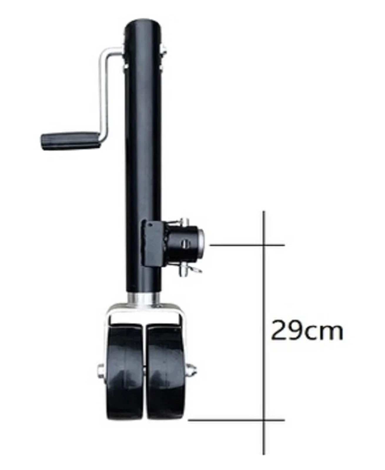 1500LB/679KG 6"-8" Koło Boczne Rolka Podpora Podnośnika Przyczepy, Jacht Holownik Z Nogą, Pasowe Podnośnik Samochodowy Solidny udźwig(9011-14-01 8inch)