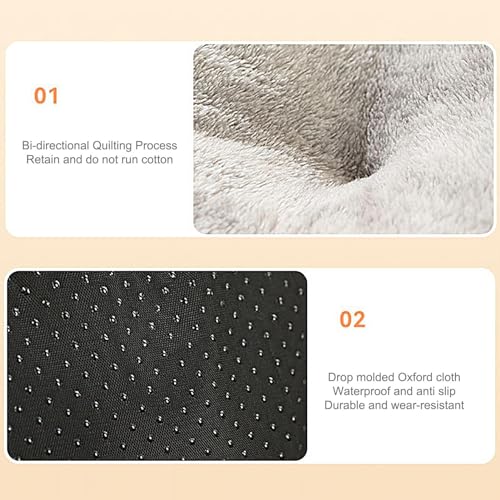 XNSHUN Katzenhaus Für Draußen Winterfest, Wasserdicht Katzenhöhle Hundehöhle Kleine Hunde Mit Abnehmbarer Weicher Matte, Katzenbett Katzenzelt, Faltbare Cat House Für Freigänger Und Hauskatzen (M)