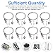 BUZIFU 8pcs Adjustable Picture Hanging Wires: 3.2FT Heavy Duty Stainless Steel Wire Rope 1.5mm Mirror Hanging Wire Cable Suspension for Celing Lights Paintings Billboards 140LBS