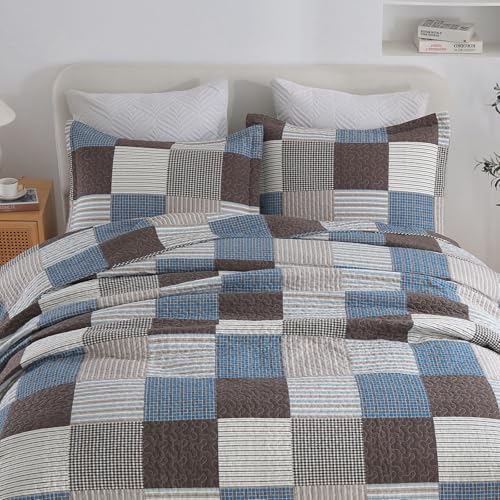 Juego de ropa de cama de retazos King en puro algodón de alta calidad 4