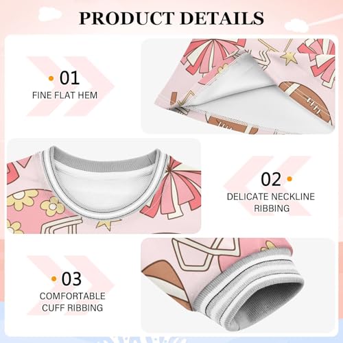 Soccer Sport Girls Dresses Long Sleeve Sweatshirt Dress for Girls Winter Toddler Casual A Line Dresses Size 2-8T3