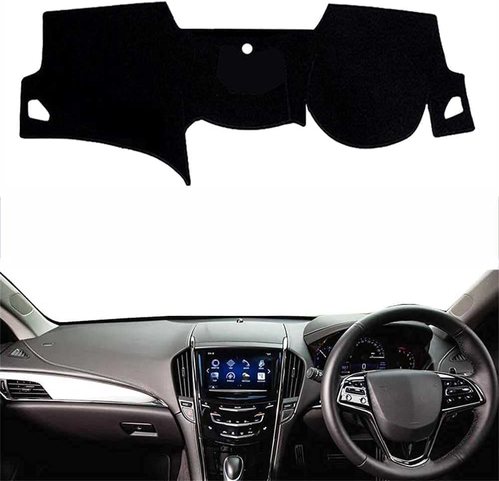 DdaiXQ Car Dashboard Mat For Cadillac ATS 2013 2014 2015 2016 2017 2018 2019, Anti Slip Anti Glare Dustproof Dashboard Cover Pad Protector Dash Cover Sunshade Dashmat