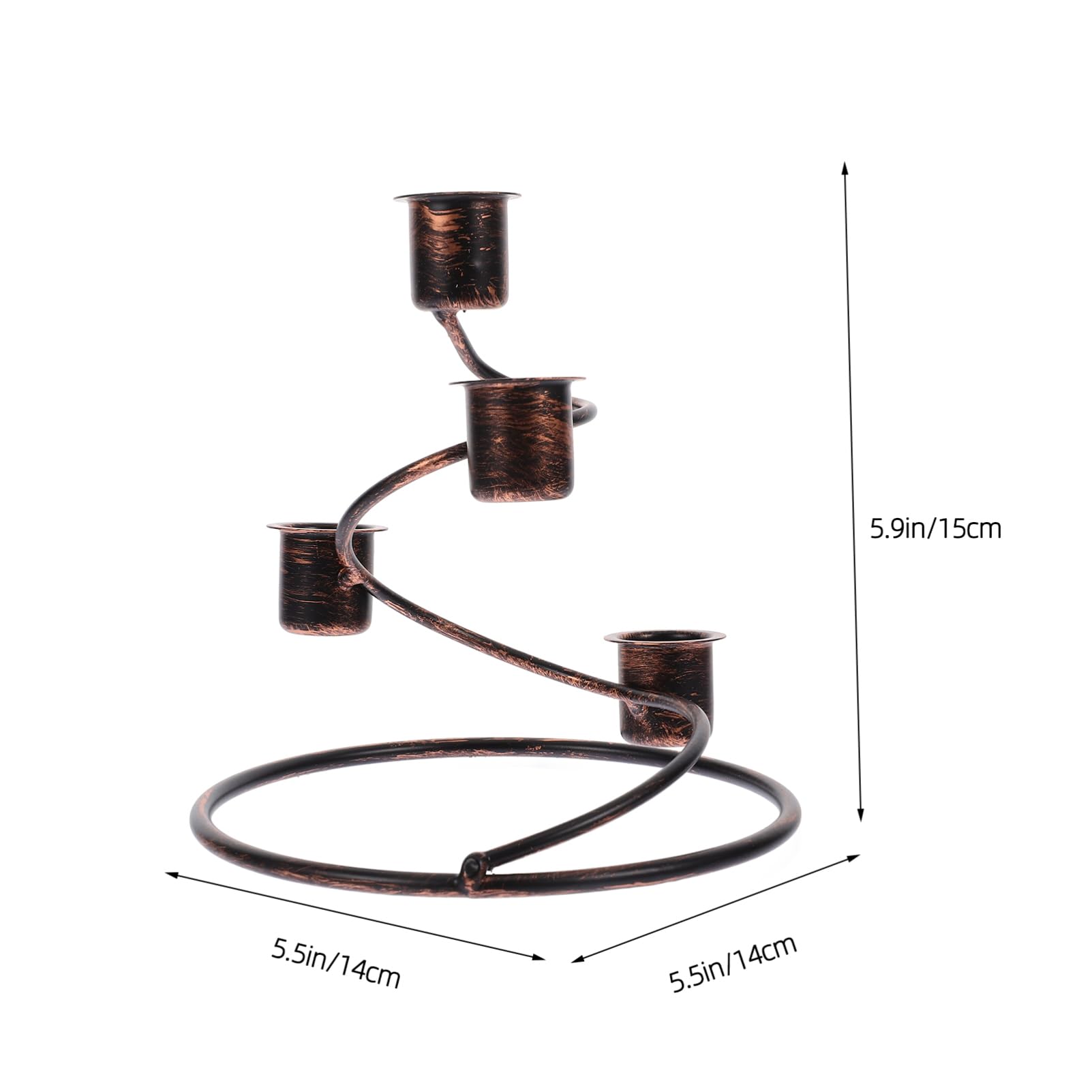 PRETYZOOM Advent Candle Stand Christmas Decorative Candle Holder Vintage Style Home Accessory