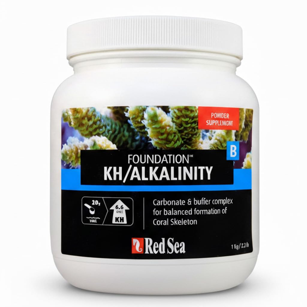 Red Sea Reef Foundation B Alkalinity (KH) Supplement, 1kg Powder - Boosts Carbonate Levels for Strong Coral Skeletons in Reef & Marine Aquariums