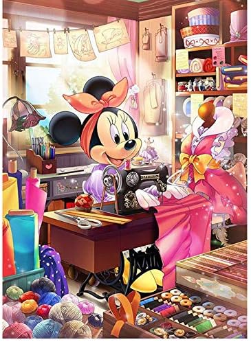 Diamond Painting Kits for Adults, DIY 5D Round Full Drill Art Perfect for Relaxation and Home Wall Decor (Cute Cartoon, 12x16inch)