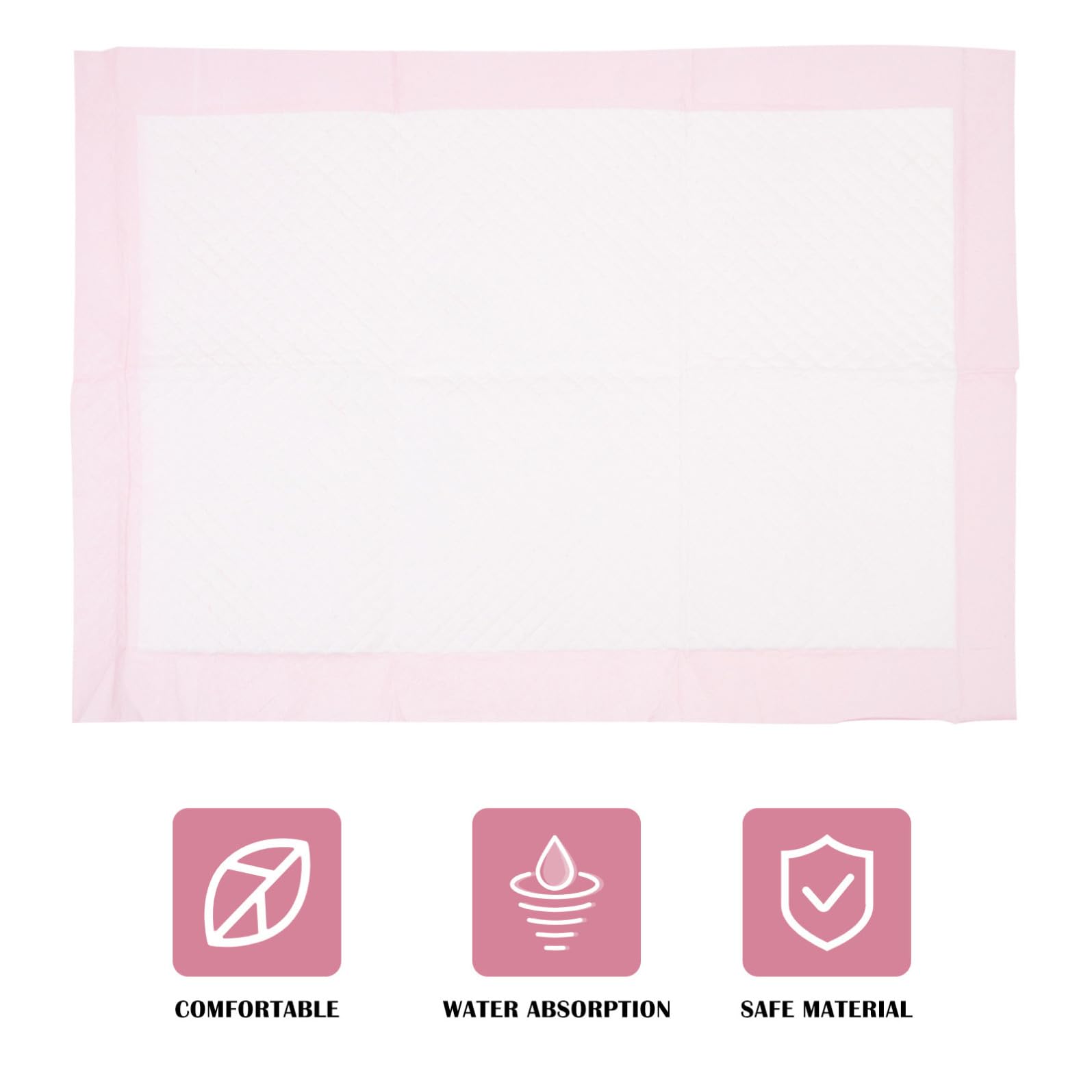 Tappetino Igienico Monouso per Animali 100 Pezzi Non Tessuto | Rosa, Antipiega, Formato Pratico per Uso Quotidiano, Confezione da 100 Unità per Necessità di Igiene