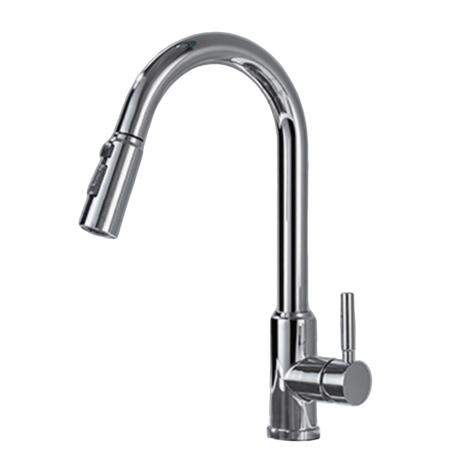 Kitchen Tap with Pull Out Spray 360° Swivel 3 Modes Hot and Cold Stainless Steel,Chrome