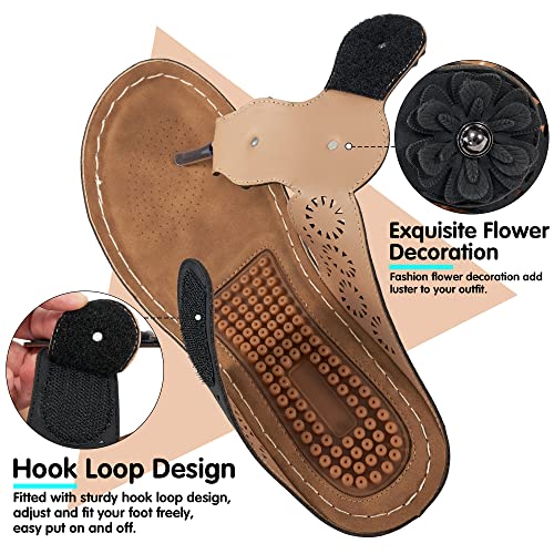 FUDYNMALC Womens Sandals Wedge Shoes: Summer Dressy Woman Platform Flip Flops Comfortable Casual Dress Wedding Wedges Footwear Ladies3