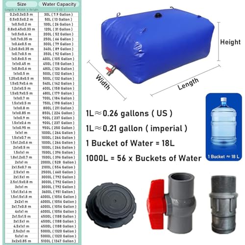 Réservoir flexible portable 1500L pour solution de stockage - 8