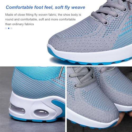 Image of Padgene Womens Sneakers Air Cushion Running Shoes Lightweight Tennis Walking Shoes Mesh Breathable Gym Work Fashion Sneakers Athletic Comfortable Casual