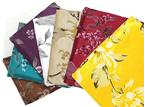 Gohd Roman Romance. Burnt-Out Printed Organza Window Curtain Treatment. Choice Of 2Pcs Curtain With Backing Set, 2Pcs Organza Curtain, 1Pc Valance (Yellow, 55 X 84 Inches + Attached Valance X 2Pcs) #TOP5