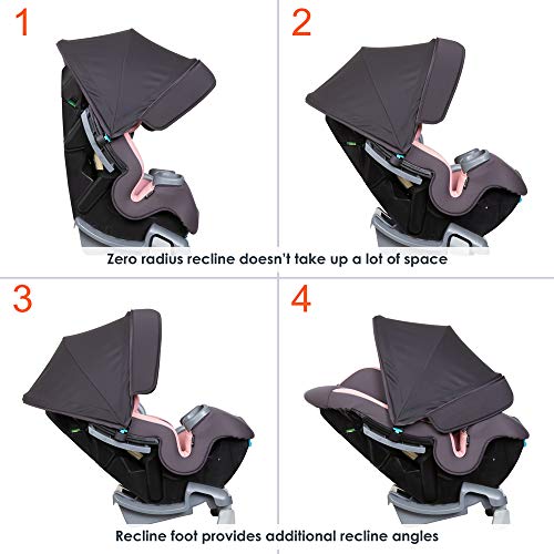 Baby Trend Cover Me 4 In 1 Convertible Car Seat, Quartz Pink #TOP4