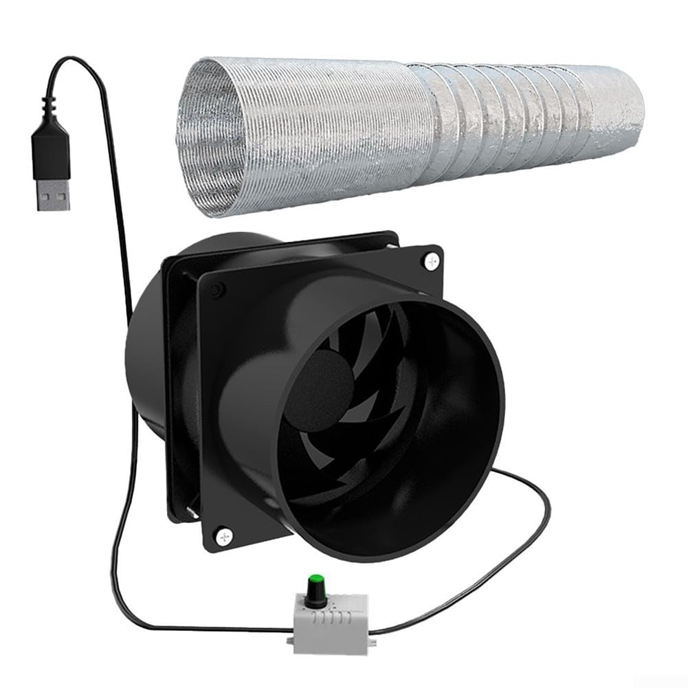 Ventilador de escape para conducto de aire, ventilador de conducto en línea, ventilador de ventilación de cocina de velocidad ajustable, ventilador de escape para calefacción y refrigeración