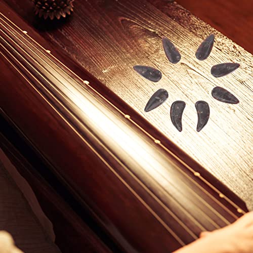 Mikinona 8Pcs Fingertip Creative Instrument Erhu For Picks Playing Tools Pipa Adults Beginners Guzheng Protectors Guqin Nails Practice Finger Professional Fake Performance Brown #TOP1