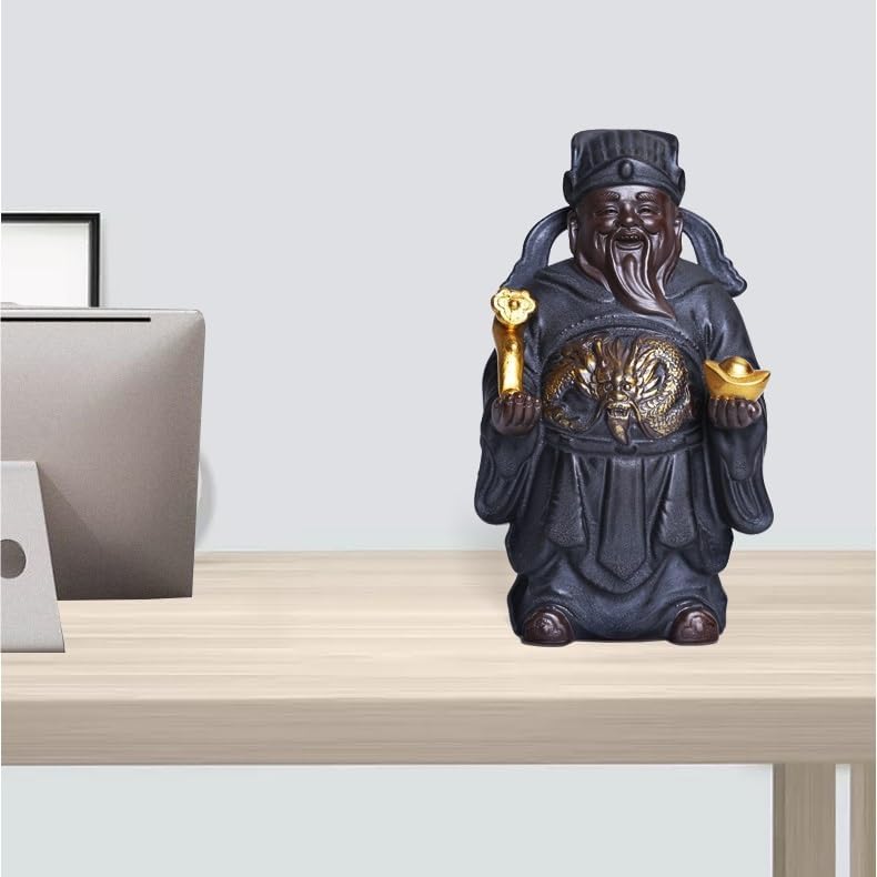 オフィスシェルフ装飾 デスクトップデコレーション セラミック ホームオフィス リビングルーム フォーチュン デスクトップオーナメント