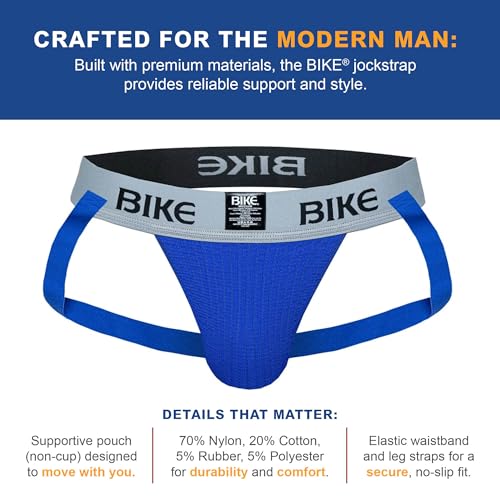 Athletic Classic Jockstrap | Soft Cotton Pouch for Breathable Comfort | Durable 3-Inch Elastic Waistband4