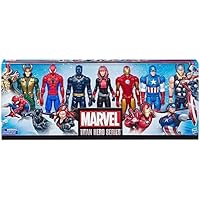 Marvel Avengers Titan Hero Series Action Figure Set, 12\u201D, 7 Action Figures and 5 Accessories