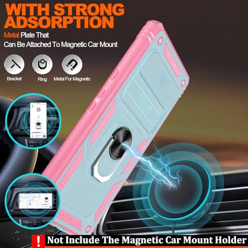 Coque Google Pixel 6 Pro design robuste avec anneau métallique intégré