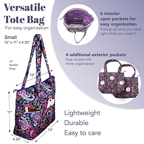 Image of Quilted Shoulder Tote Bag Handbag