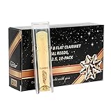 Eastar Cañas para clarinete sib 2,5 tradicionales, Fuerza 2,5, Pack de 10