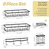 Zoom IMG-1 huomaqfan 6 pcs mensola doccia Zoom IMG-1 huomaqfan 6 pcs mensola doccia