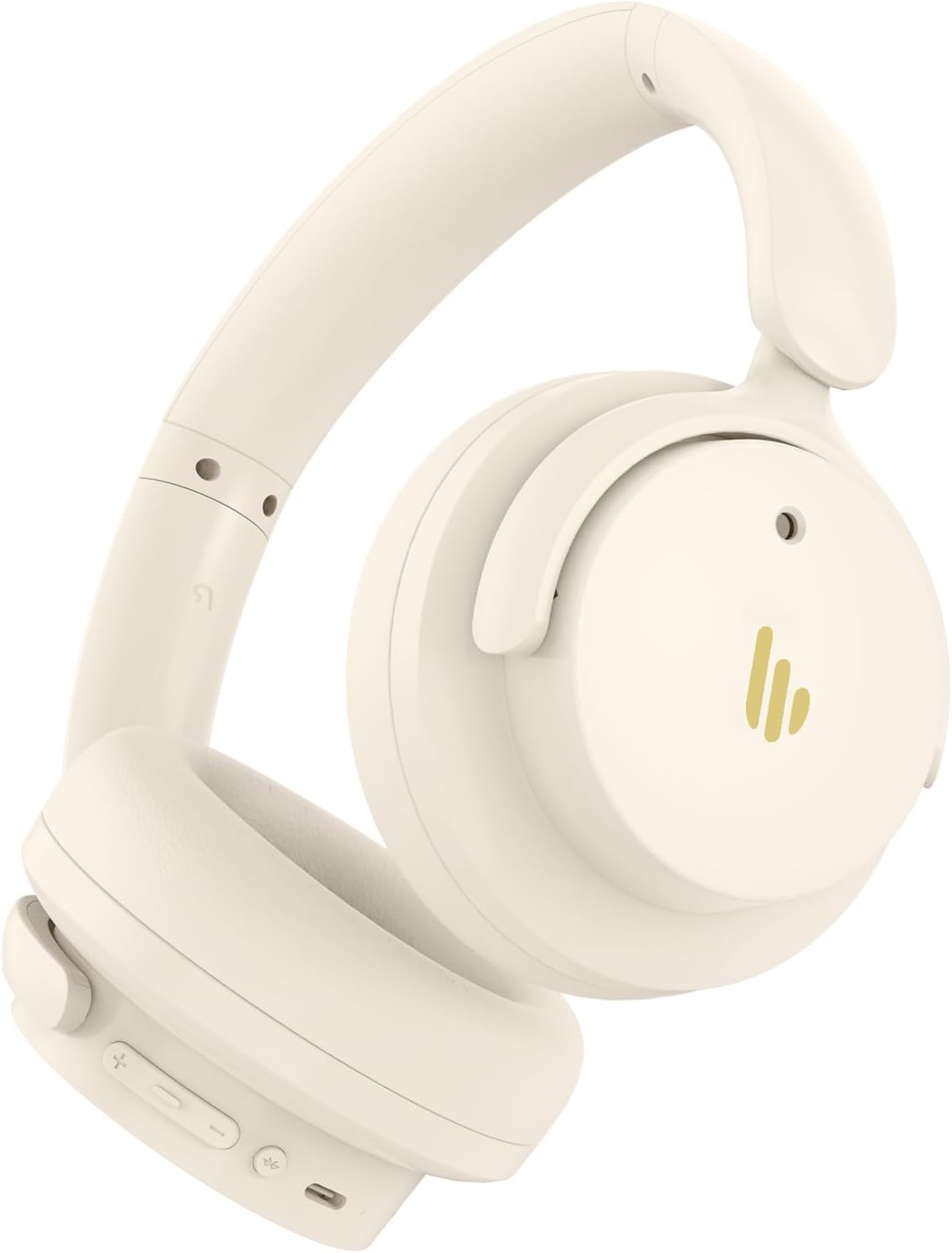 Edifier H9 Hybrid Active Noise Cancelling Headphones Bluetooth 5.4, Over Ear Headphones Wireless with 75H Playtime, Hi-Res Audio, Spatial Audio, Multipoint Connection, Clear Calls, Foldable - White