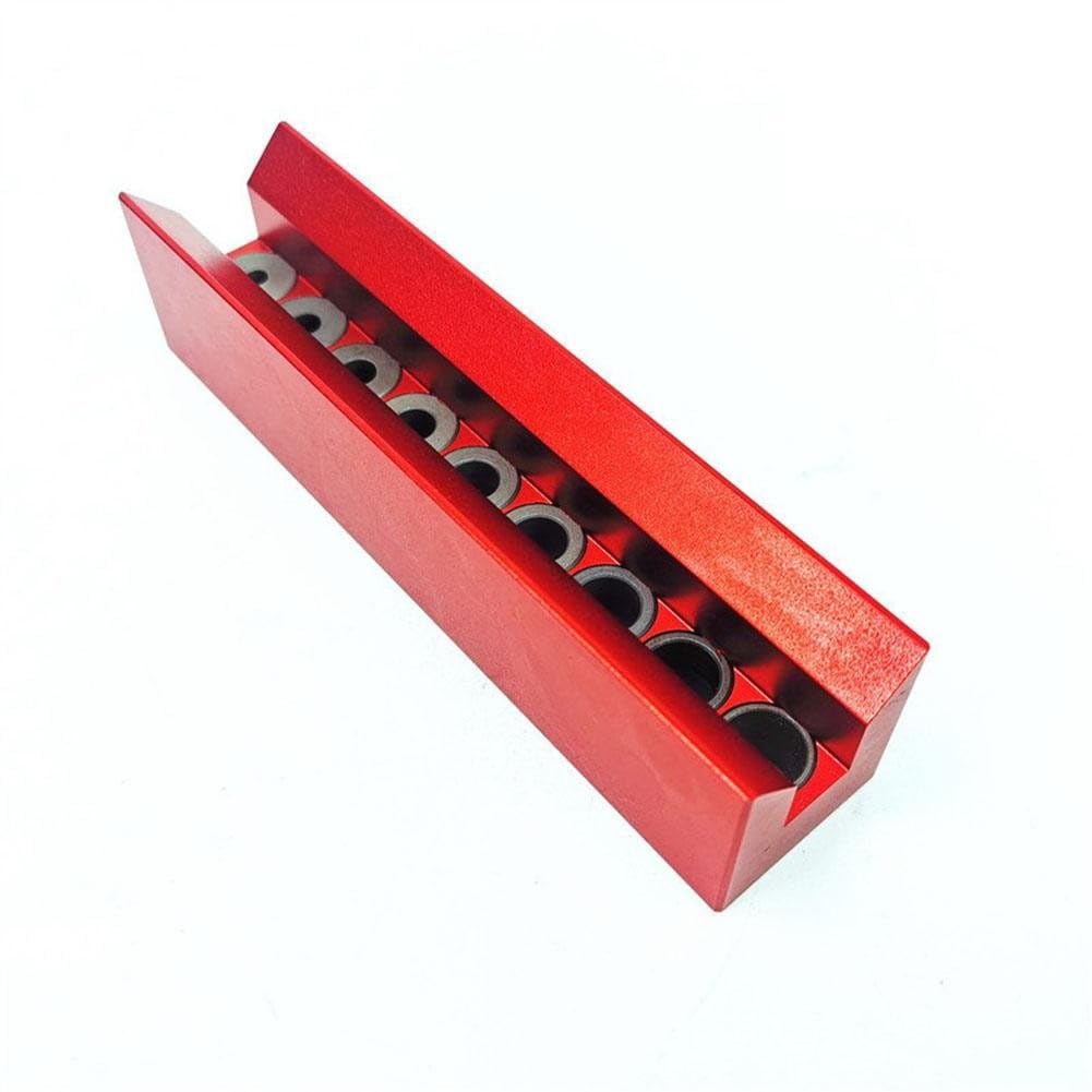 SPORTARC Maschera verticale per fori tascabili, guida per trapano per la lavorazione del legno, localizzatore di centraggio da 4-12 mm per foratura precisa dei tasselli nella produzione di mobili