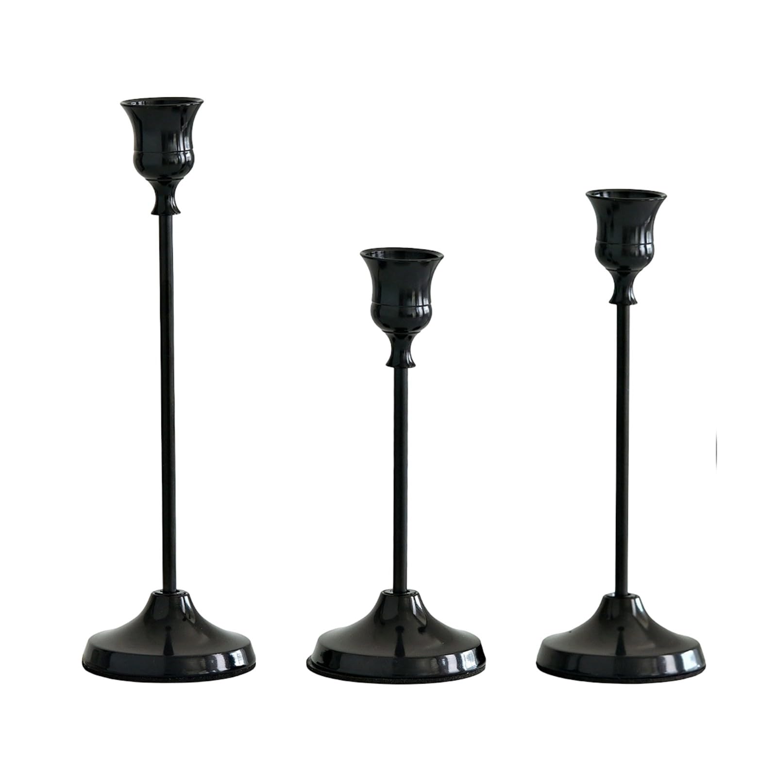 Kaeltsyn 3PCS Metal Finish Holders Features Wide Base Design Stable Protections and Easy Maintenance Stand Aluminum Holders with Different Height and Wide Base
