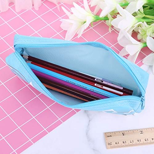 Buwei Music Notes Piano Keyboard Pencil Case Large Capacity Pen Bags Stationery Office School Student Gifts