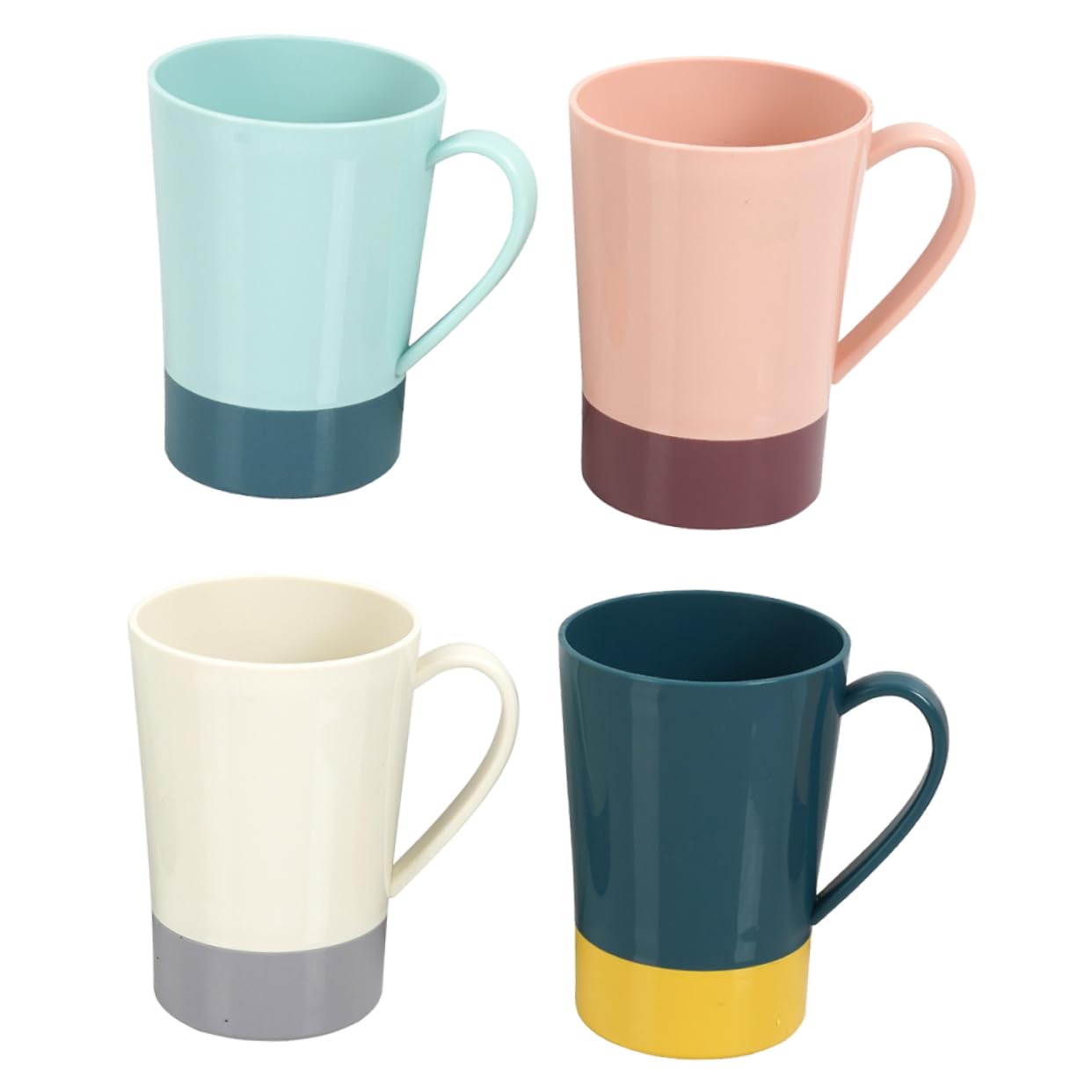 TINEASUR Toothbrush Rinsing Cup Holder 4pcs Bathroom Tumbler Cups Brushing Organizers