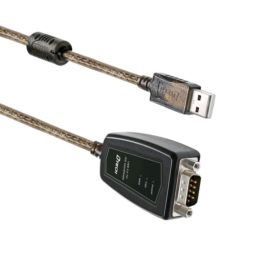DTech Adaptateur USB vers RS485 RS422 Interface série CP2102 LED Noyau ferrite 0,5 m Windows Mac