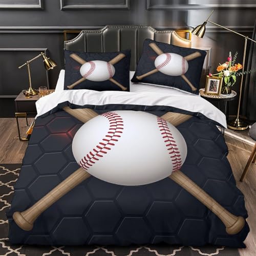 Housse de couette baseball 3D en microfibre premium de qualité supérieure - 2