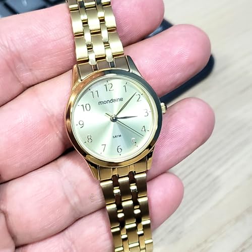 Relógio Mondaine Feminino Analógico 32608LPMKDE1 C/semi-joia Colar e Brincos