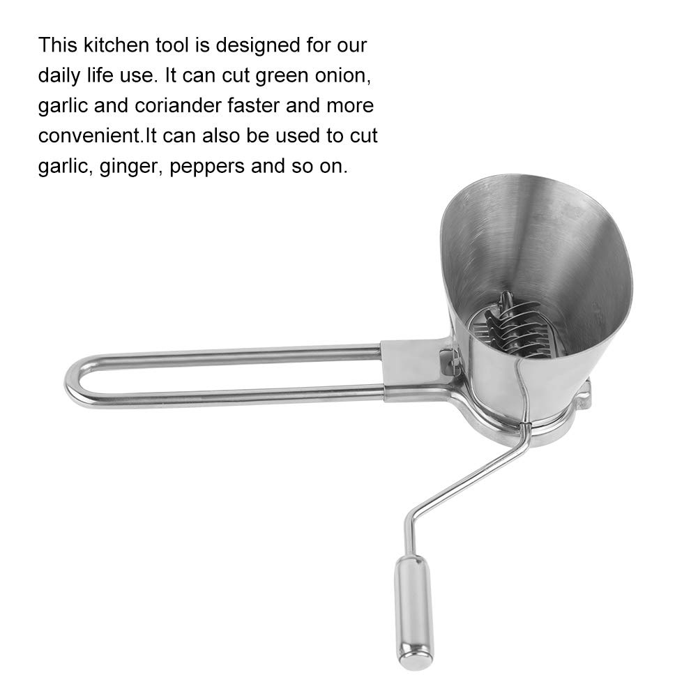 Stainless Steel Coriander Chopper - Manual Mill Vegetable Grinding Tools