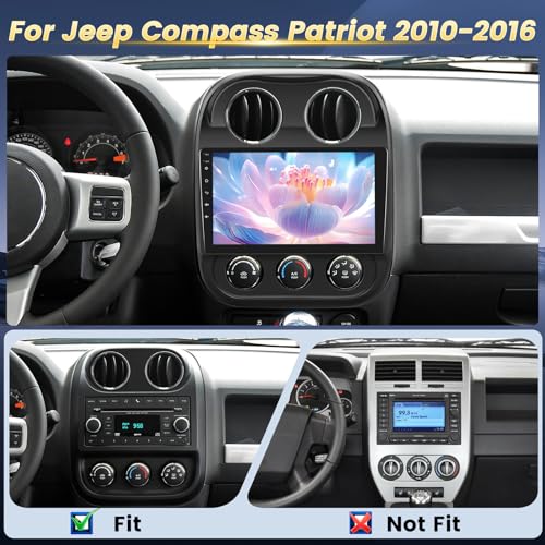 Radio Android EKAT 10.1 pulg para Jeep Compass Patriot miniatura 2