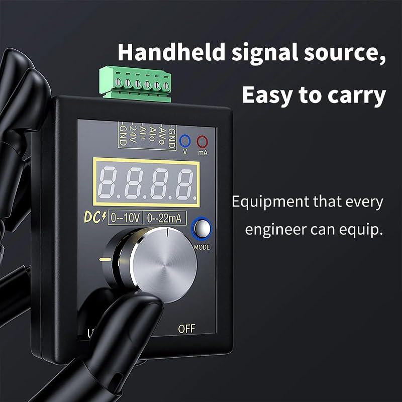 FNIRSI 4-20mA Generator, Adjustable Signal Generator, DC 0-10V 4-20mA Current Voltage Analog Simulator for Value Adjusting PLC Panel LED Testing (with Rechargeable Battery for onsite use) - Image 3 thumbnail