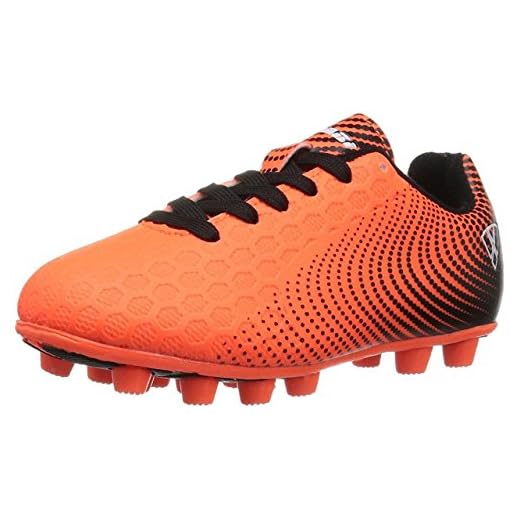 Vizari unisex-kid's Stealth FG Orange/Black size Soccer Shoe, 11 M US Little Kid
