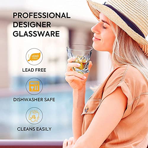 Image of Premium 350 ML Water & Juice Drinking Glasses Set of 6 Vintage Glassware Set for Juice, Cocktail, Mocktail,Whisky All Beverages Everyday Uses for Gift (6, MT-08)