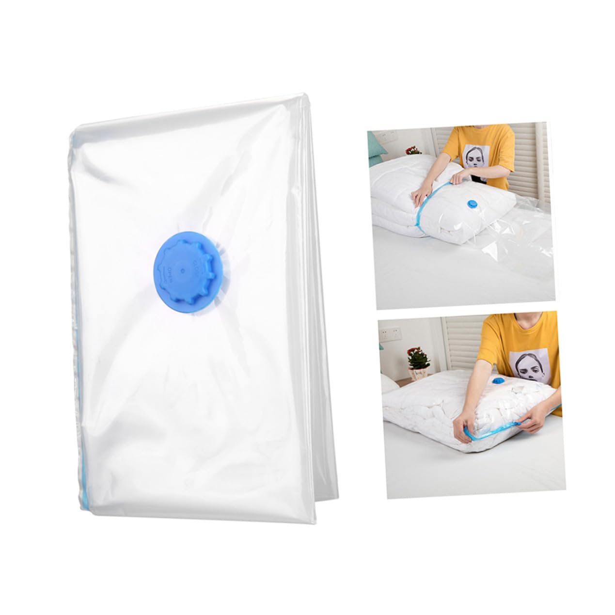 BESTYASH 10 Stück Teiliges Wasserdichte Vakuum aufbewahrungstaschen Platzsparende Kompressionsbeutel für Kleidung und Bettwäsche Faltbare Organizer für Praktische Lagerung
