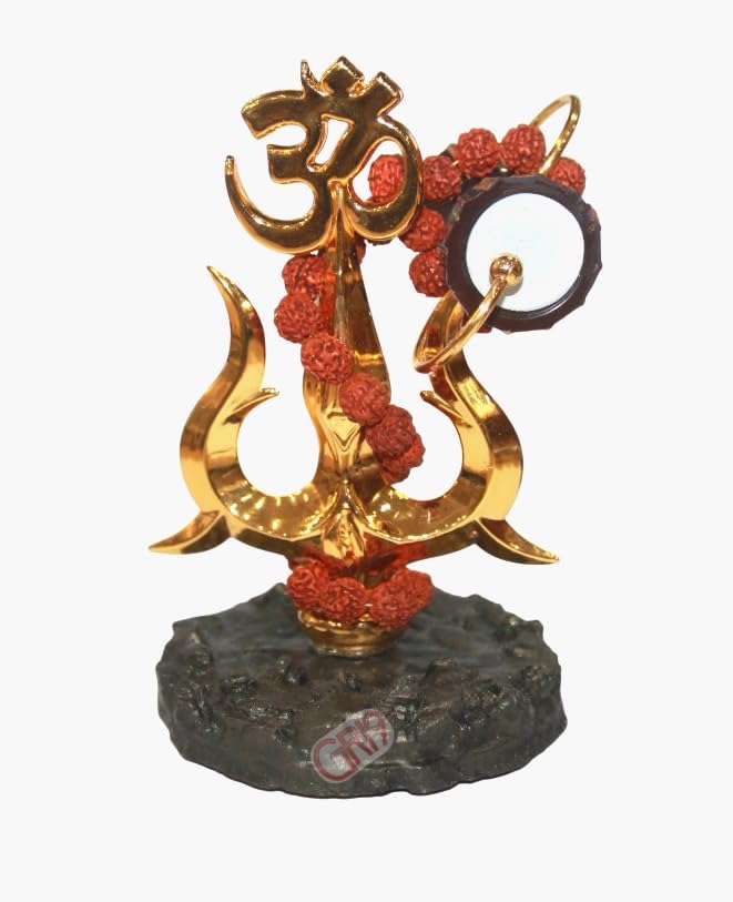 Estatua Trishul Damru para Decoración y Altar