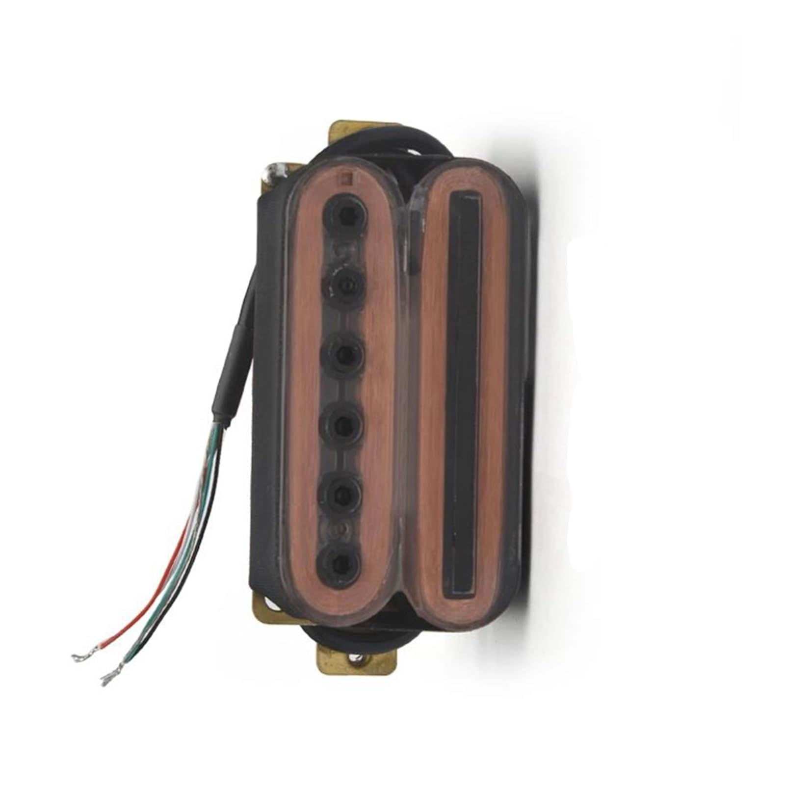 E Gitarren Humbucker Mit Sechskantschraubenverstellung 4 Adriger Kabelsplitter Transparentes Design(N and b)
