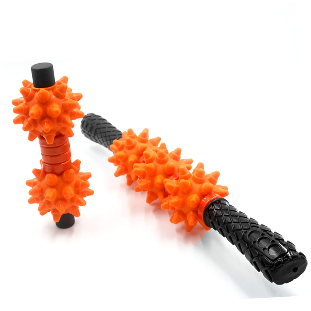 Rodillo de Masaje Muscular de Yoga Naranja Tpr Pvc Portátil | Recuperación Muscular, Uso y Espalda, Diseño Compacto para Llevar en Bolsa Color Aleatorio