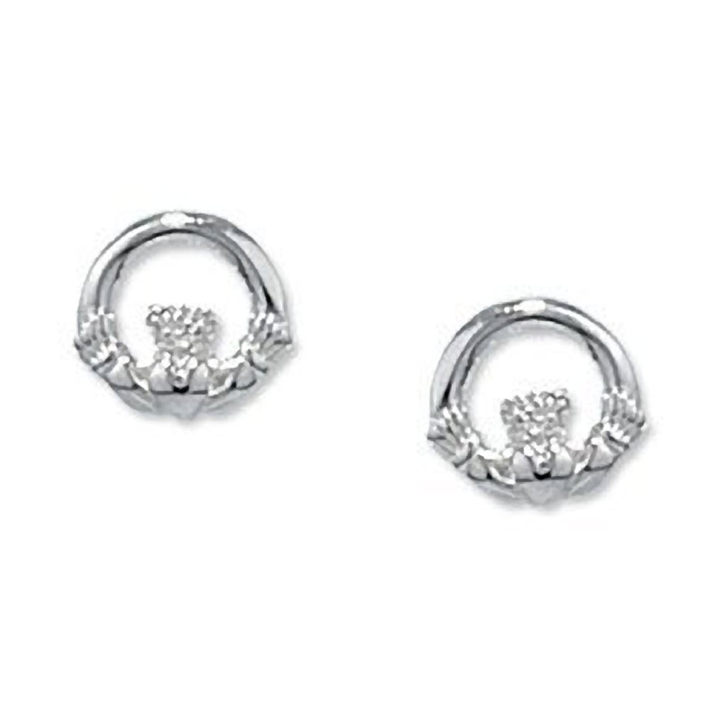 Orecchini Love Celtic Orecchini A Puntina In Oro 9 Carati Con Simbolo Celtico Claddagh Irlandese - Nuovi Nella Scatola Claddagh Stud Earrings