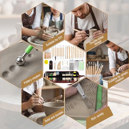 Outils de sculpture d'argile pour vos ateliers créatifs de poterie maison - 4
