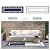 GENIMO 2.5' x 8' Outdoor Rug Waterproof for Patio Decor, Foldable Reversible Plastic Straw Area Rugs Mat for Runner Porch, Outside Carpet for Rv, Deck, Picnic, Beach, Balcony, Camper, Blue & White